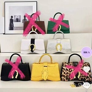 Elegant women handbags crossbody top quality crocodile leather